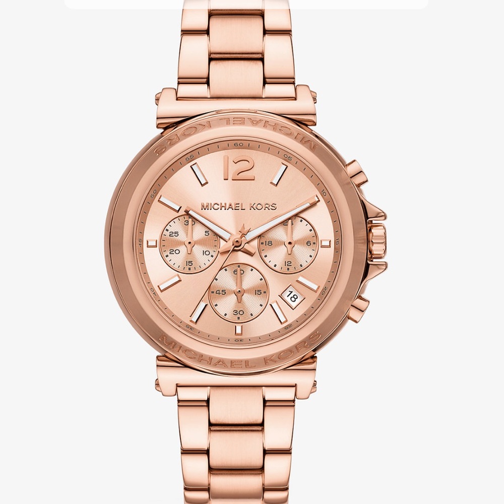 Michael Kors Oversized Maren Rose Gold-Tone Watch
